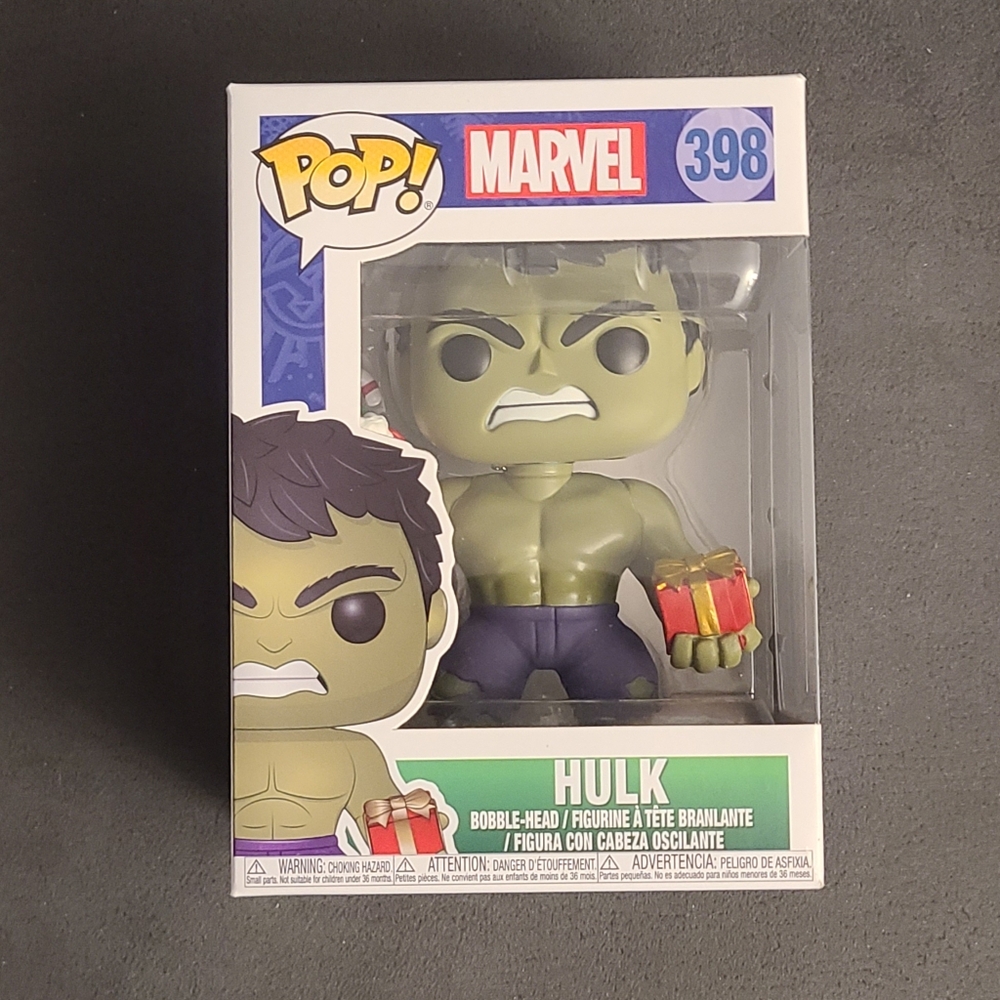 #398 Hulk Funko Pop! Christmas Holiday Marvel Vinyl figure